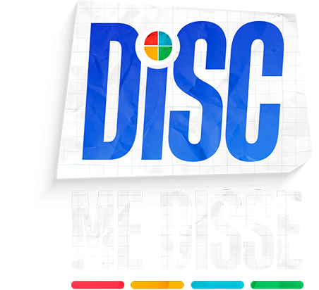 Imagem da logo do game presencial corporativo Disc me Disse da Destrava.